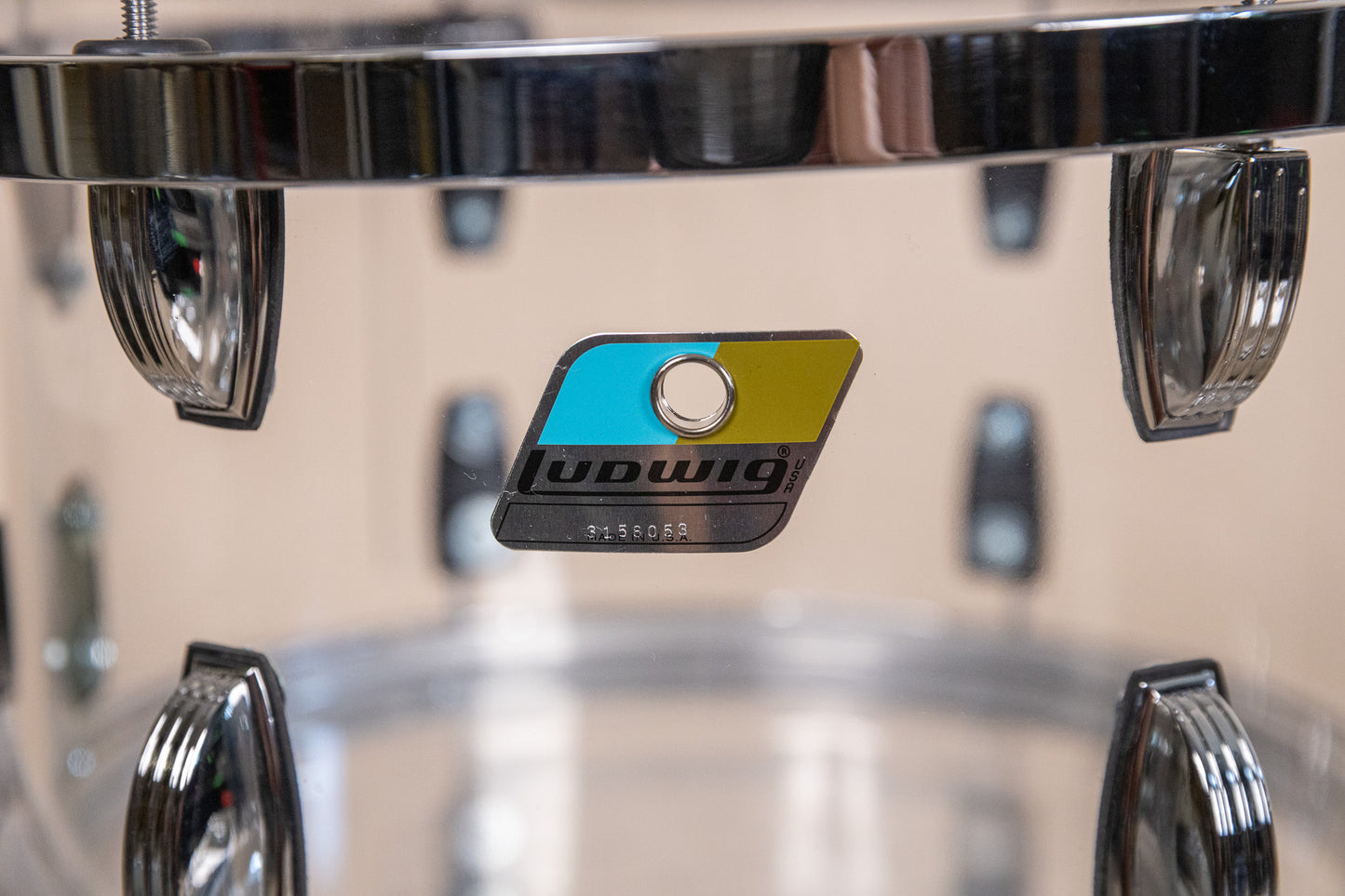 Ludwig Vistalite Clear Drum Set 16x22 8x12 9x13 and 16x16