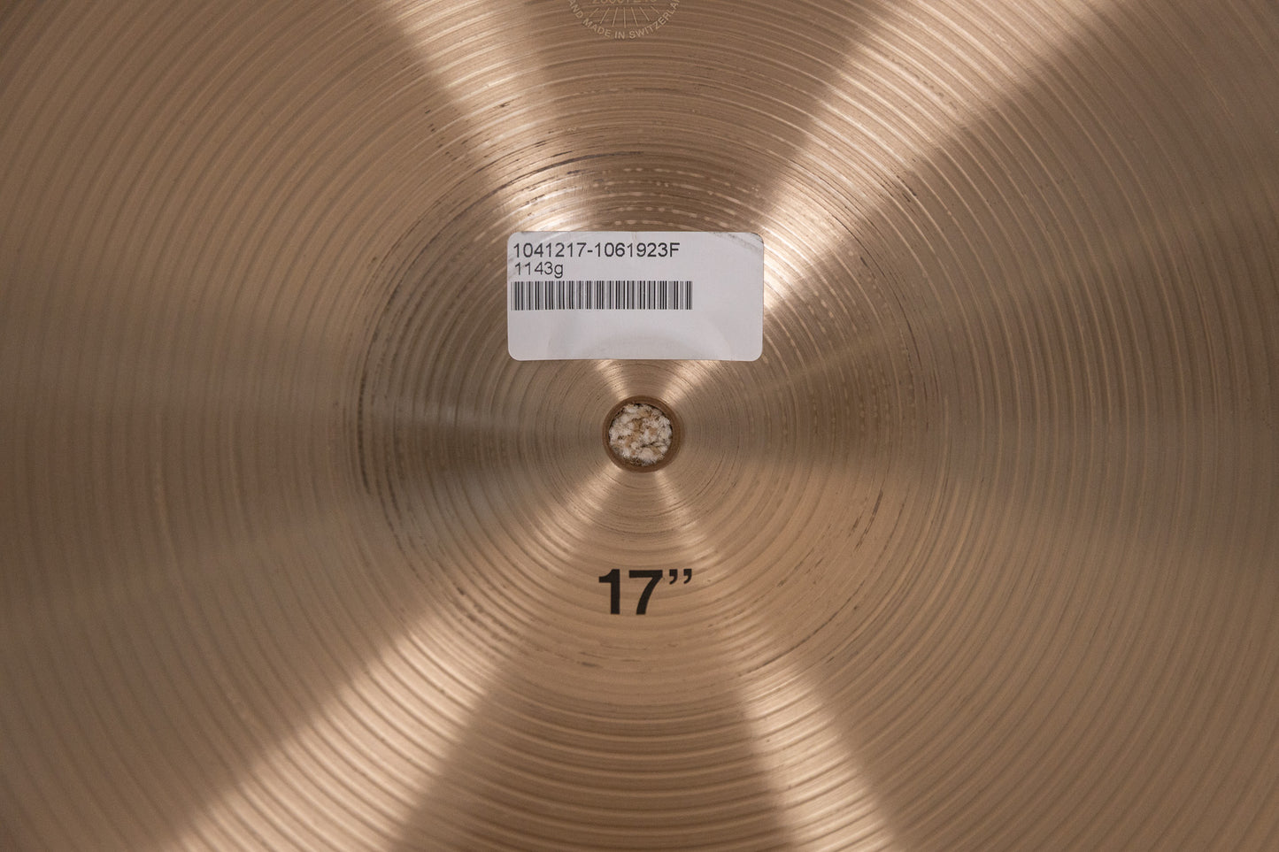 Paiste 17" Formula 602 Thin Crash Cymbal 1143g