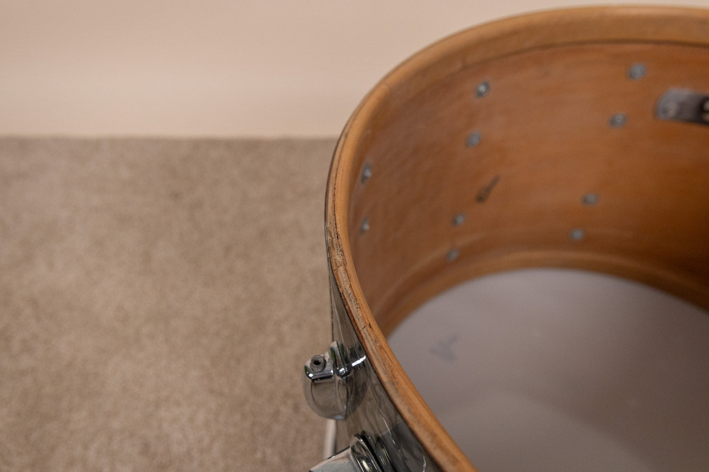 1970s Slingerland "New Rock" Black Diamond Pearl Drum Set
