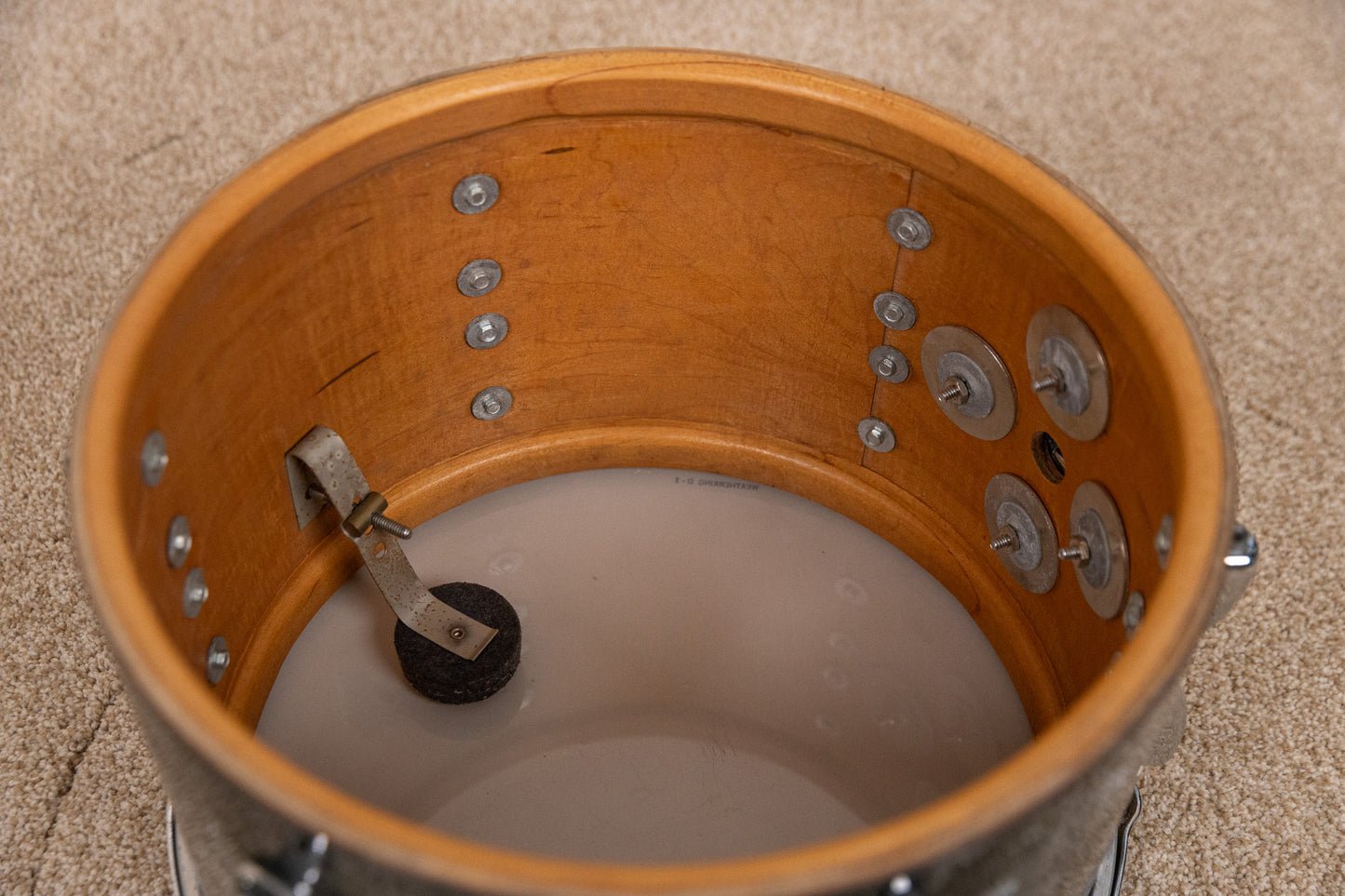 1970s Slingerland "New Rock" Black Diamond Pearl Drum Set
