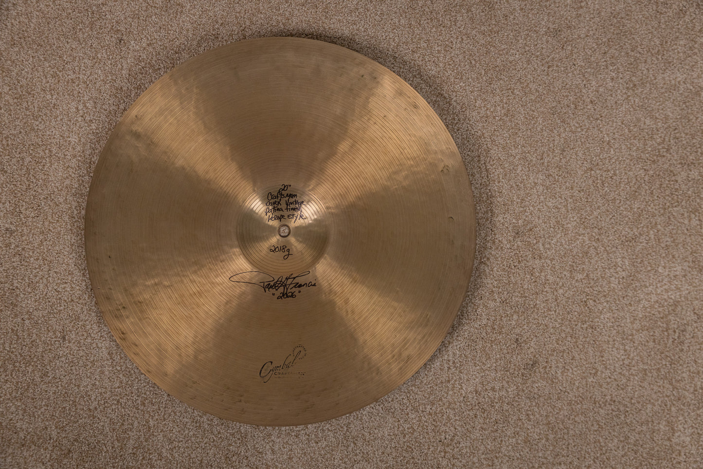 Cymbal Craftsman 20" Kerope Style Ride Cymbal 2018g