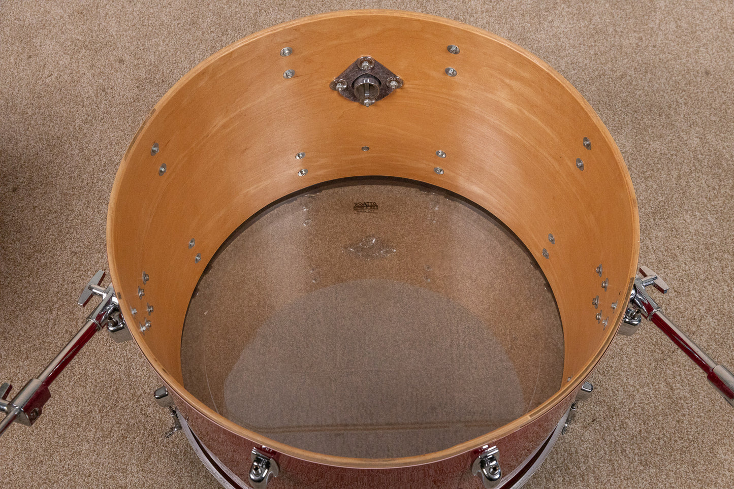 1980s Ludwig "Rocker" Red Cortex Drum Set