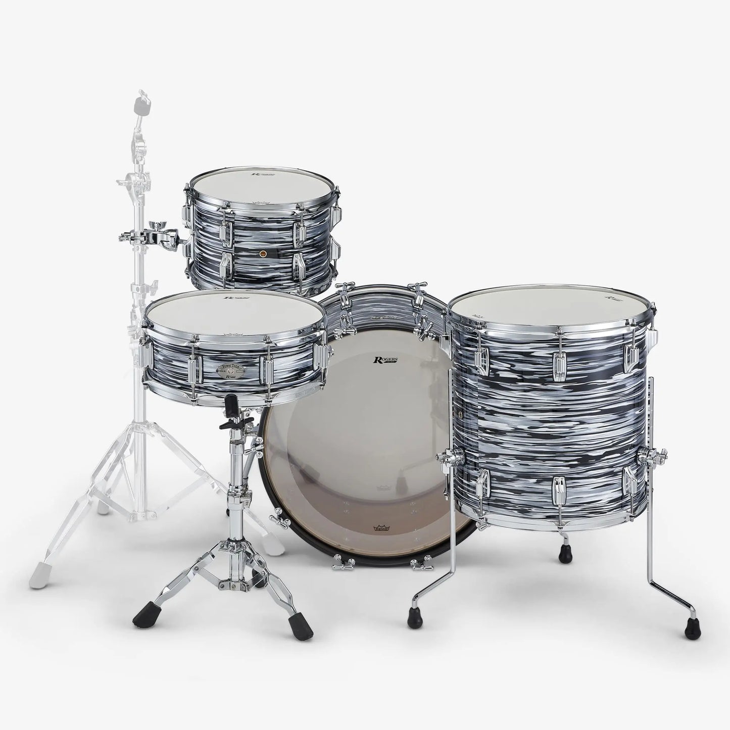 Rogers 70's Black Oyster PowerTone 3-Piece Shell Pack
