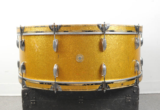 1960s Gretsch 10x28 Gold Sparkle Bass Drum