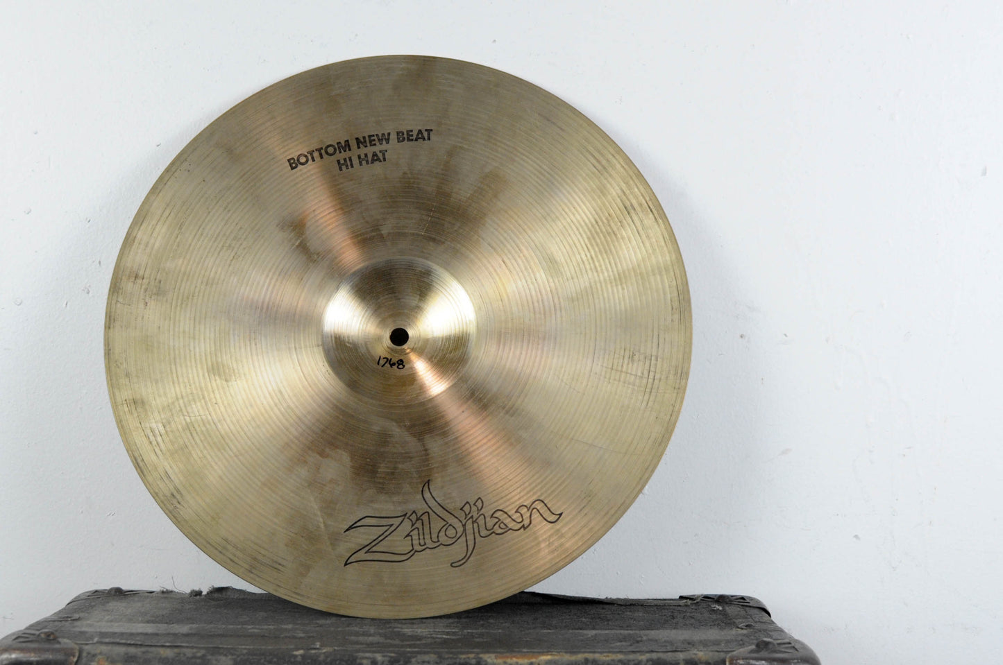 1970s Zildjian A 15" New Beat Hi Hat Cymbal Bottom 1768g