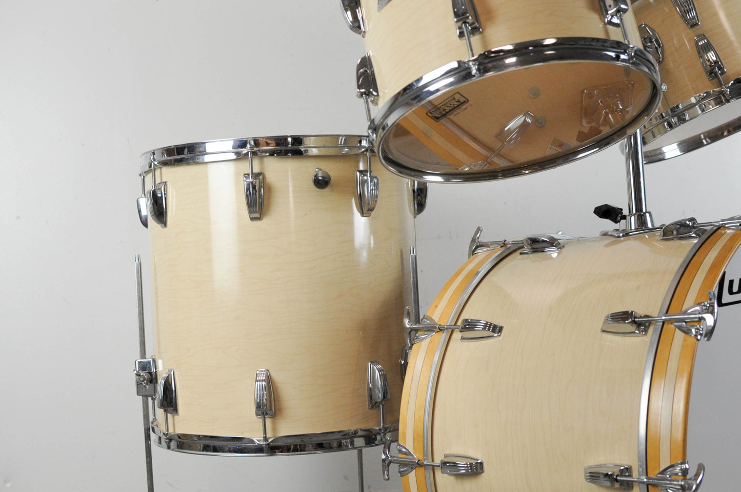 1980s Ludwig Hollywood Maple Cortex Drum Set