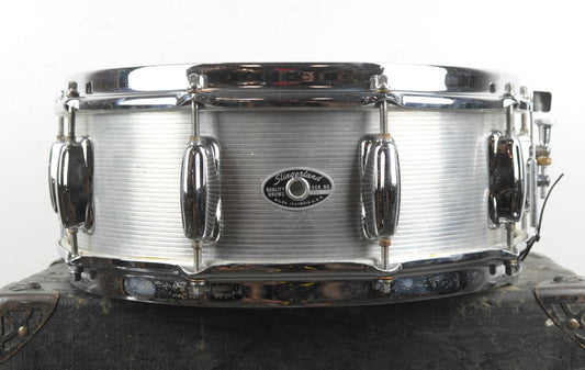 1970s Slingerland 5x14 "Ribbed Aluminum" Snare Drum