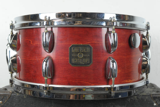 1980s Gretsch 6.5x14 Model 4155 Rosewood Snare Drum