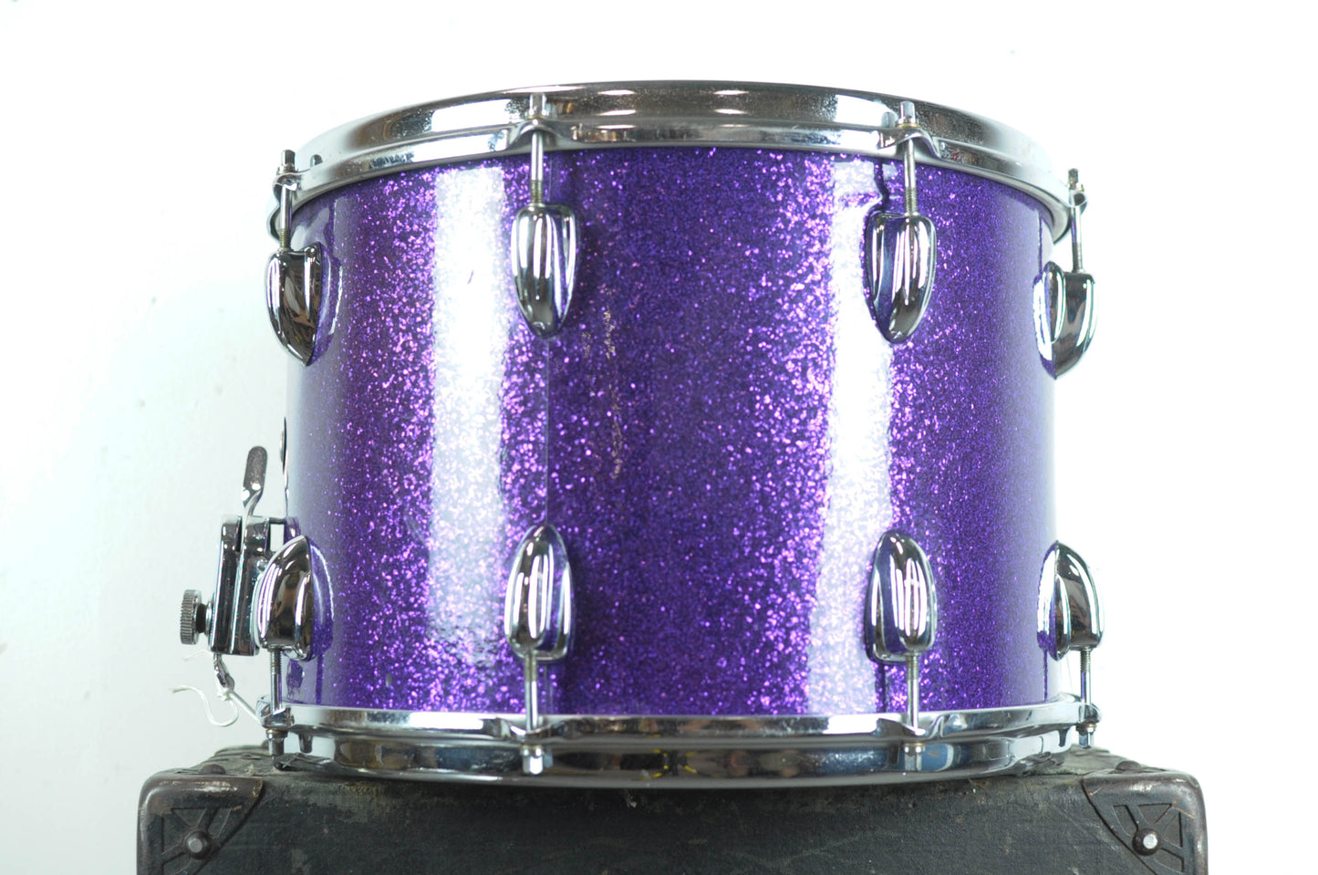 1970s Slingerland 10x14 "Haskell W. Harr" Sparkling Purple Pearl Parade Drum