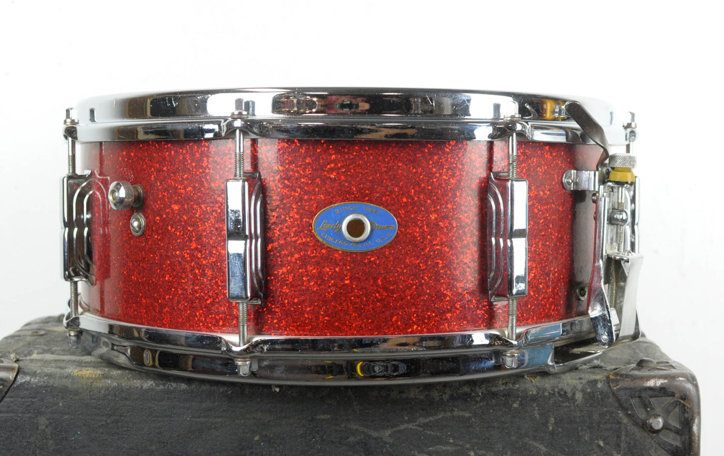 1965 Leedy 5x14 Shelly Manne Sparkling Red Pearl Snare Drum