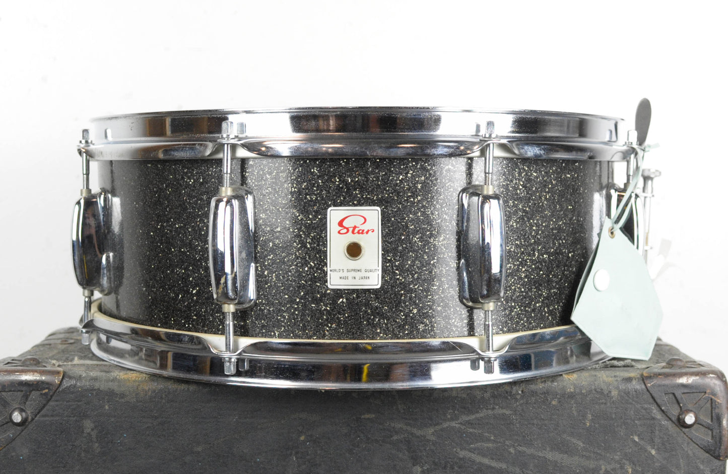 Vintage Star 5x14 Black Sparkle Snare Drum