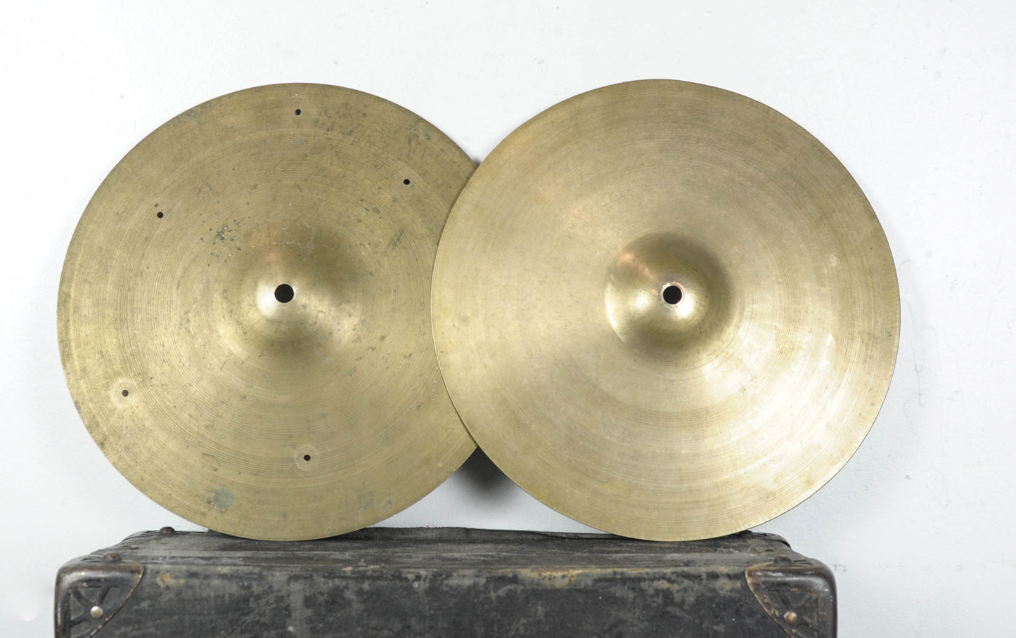 Vintage Italian 13" Paper Thin Hi Hat Cymbals 475g 478g