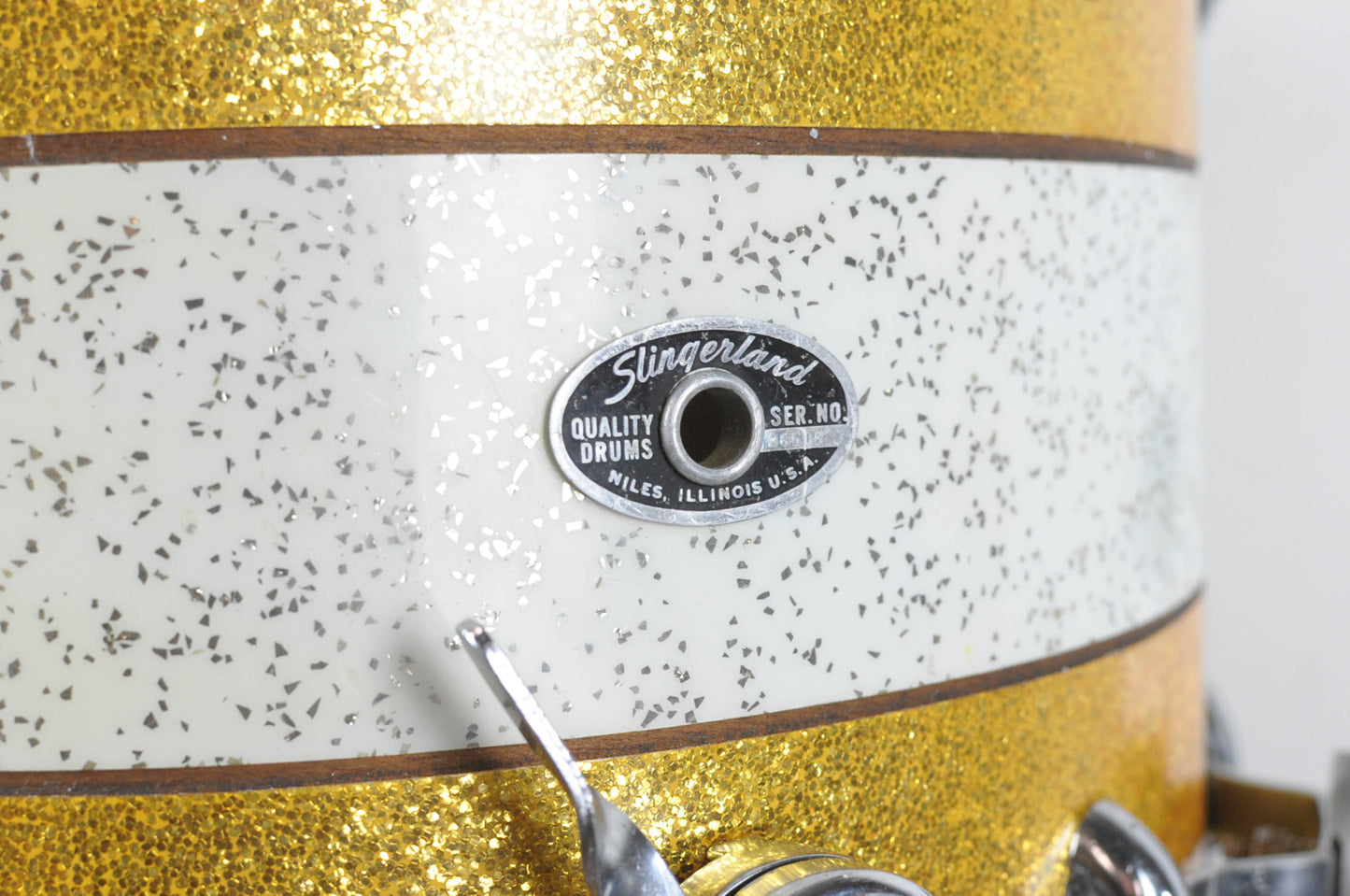 1960s Slingerland 12x14 Tri-Band "Contest Model" Parade Drum