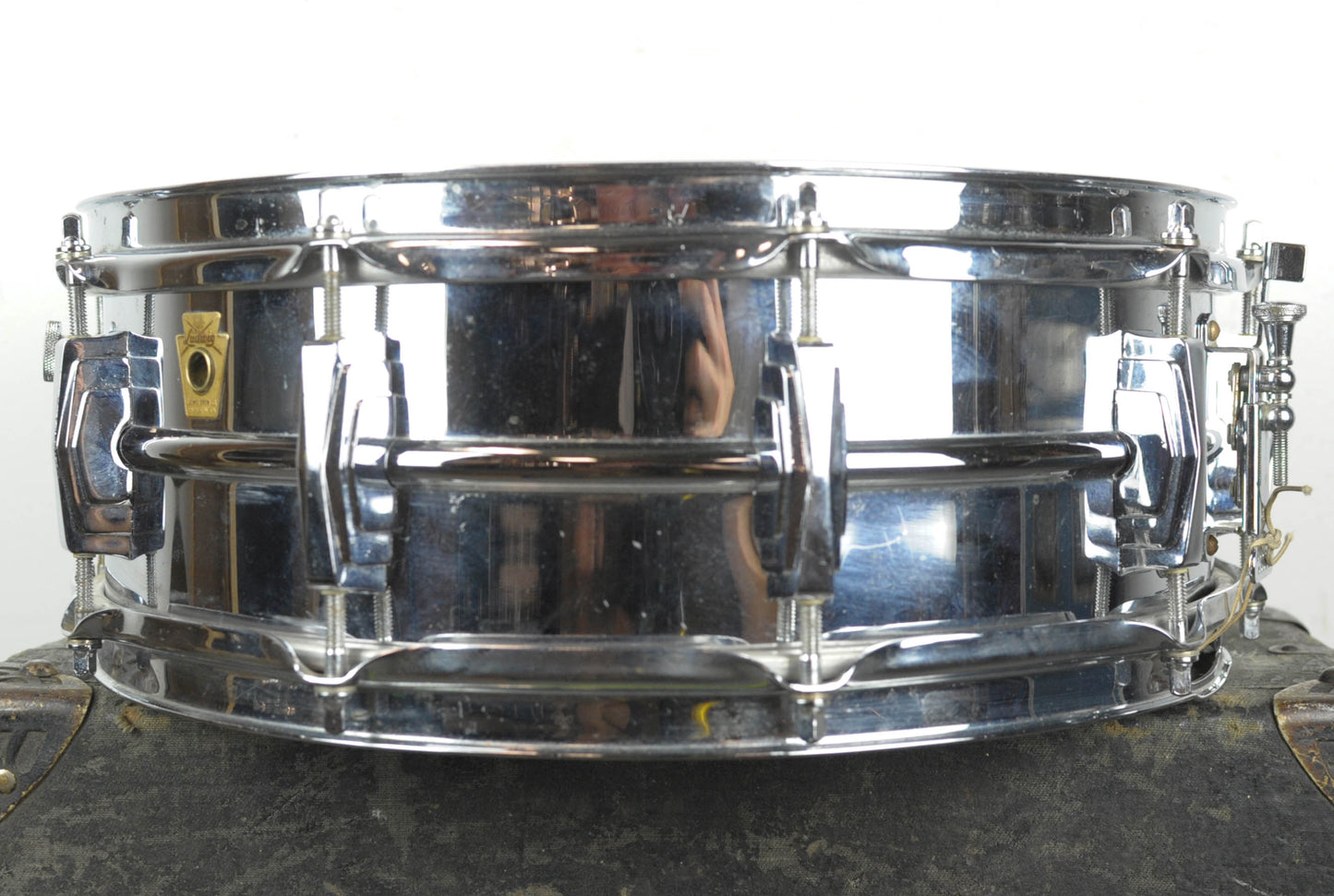 1960-1963 Ludwig 5x14 Chrome Over Brass "Super Ludwig" Snare Drum