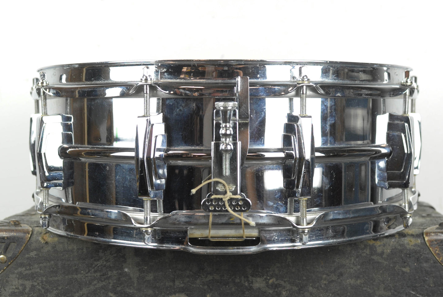 1960-1963 Ludwig 5x14 Chrome Over Brass "Super Ludwig" Snare Drum