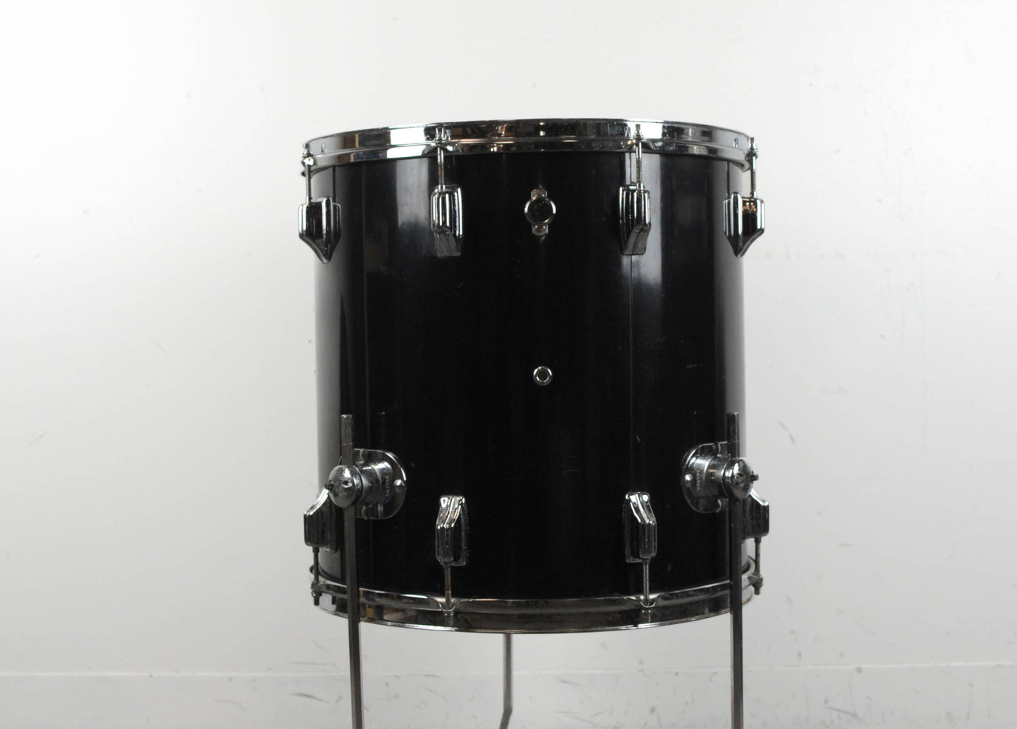 1970s Rogers 16x16 Jet Black Pearl Floor Tom