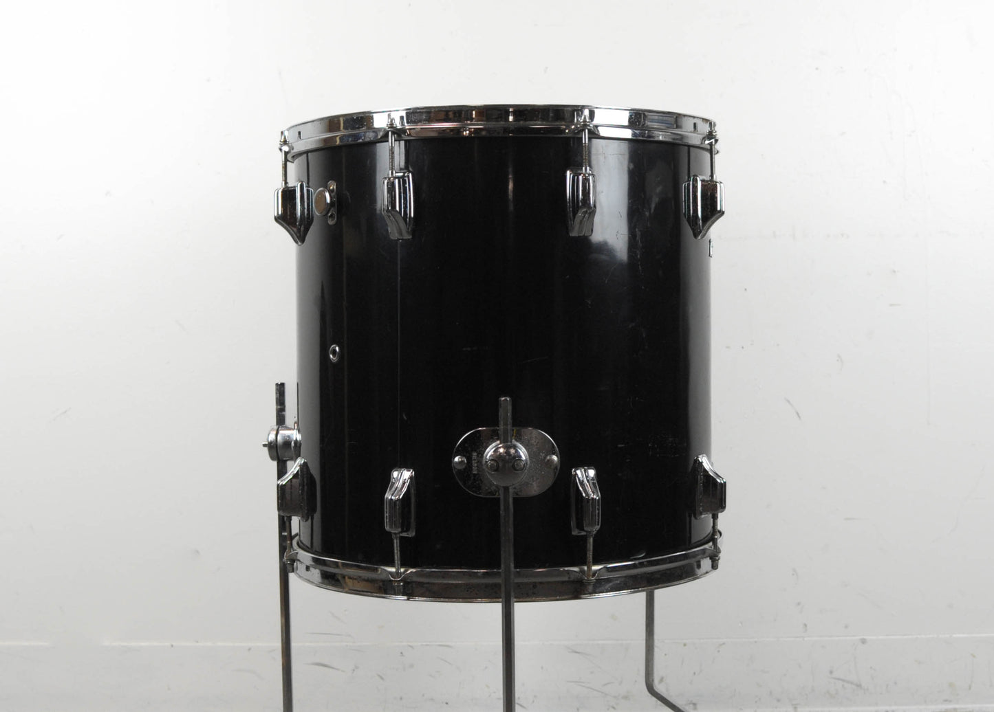 1970s Rogers 16x16 Jet Black Pearl Floor Tom