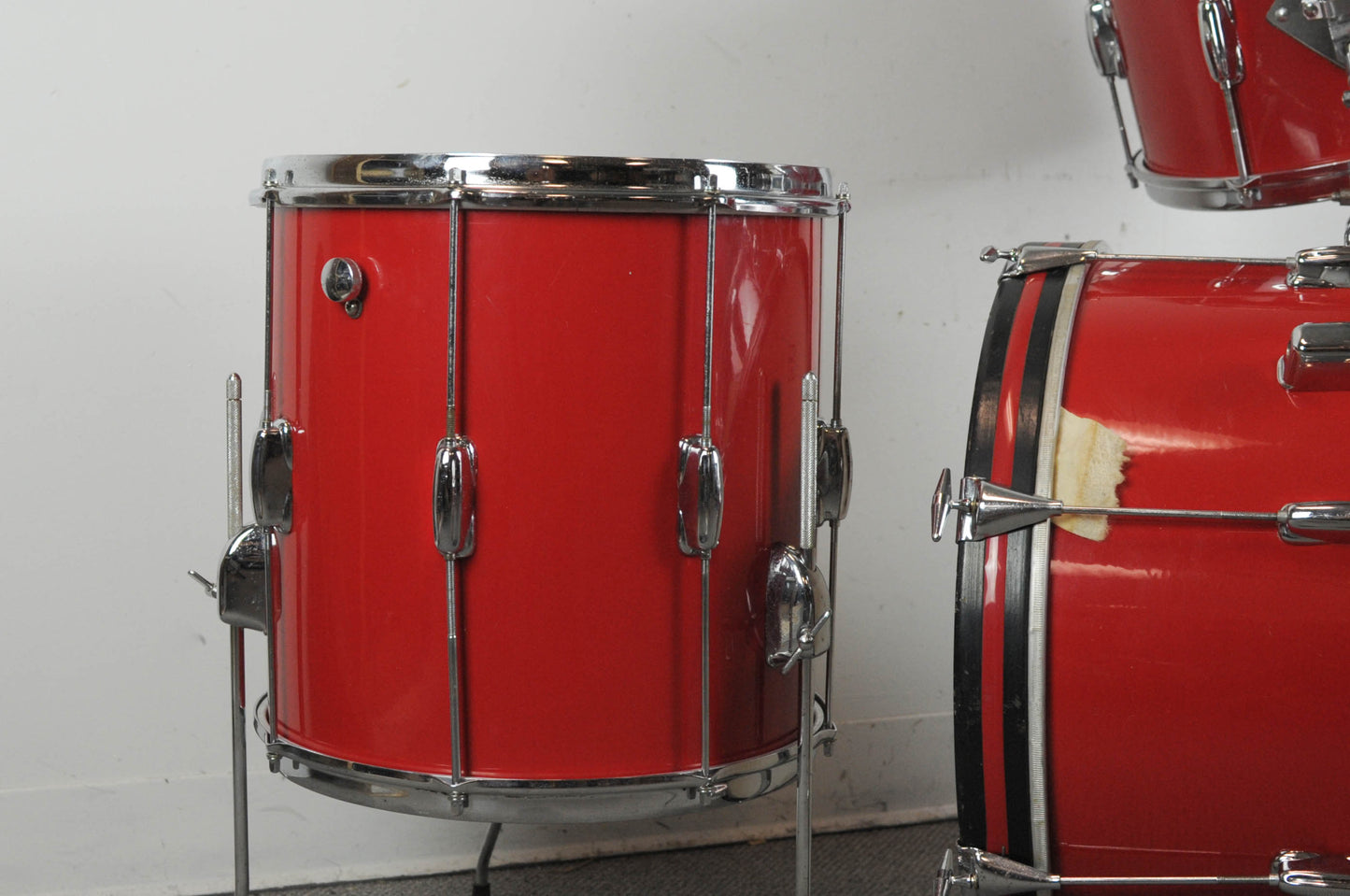 1970s Slingerland "Stage Band" Red Gloss Pearl Drum Set