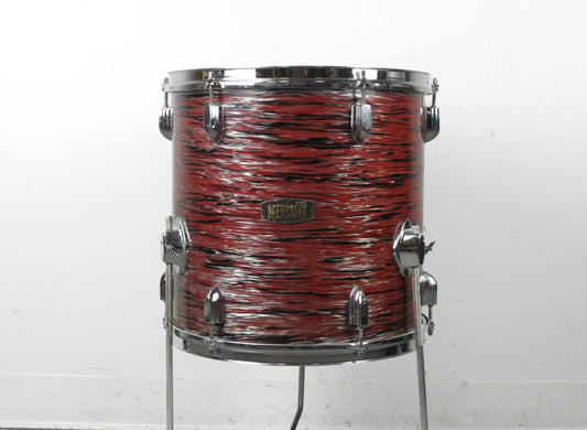 1970s Made In Japan 14x14 "Mercury" Red Oyster Pearl Tom