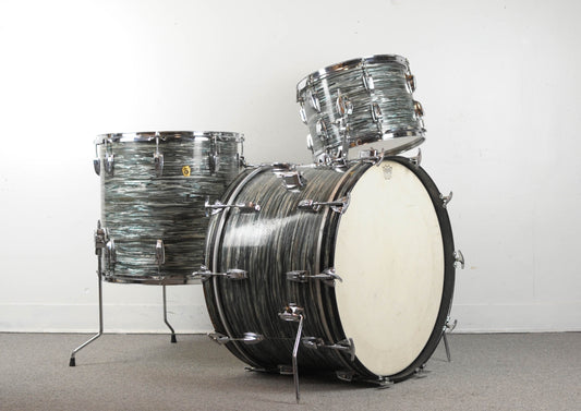 1960s Ludwig Super Classic Oyster Blue Pearl Drum Set