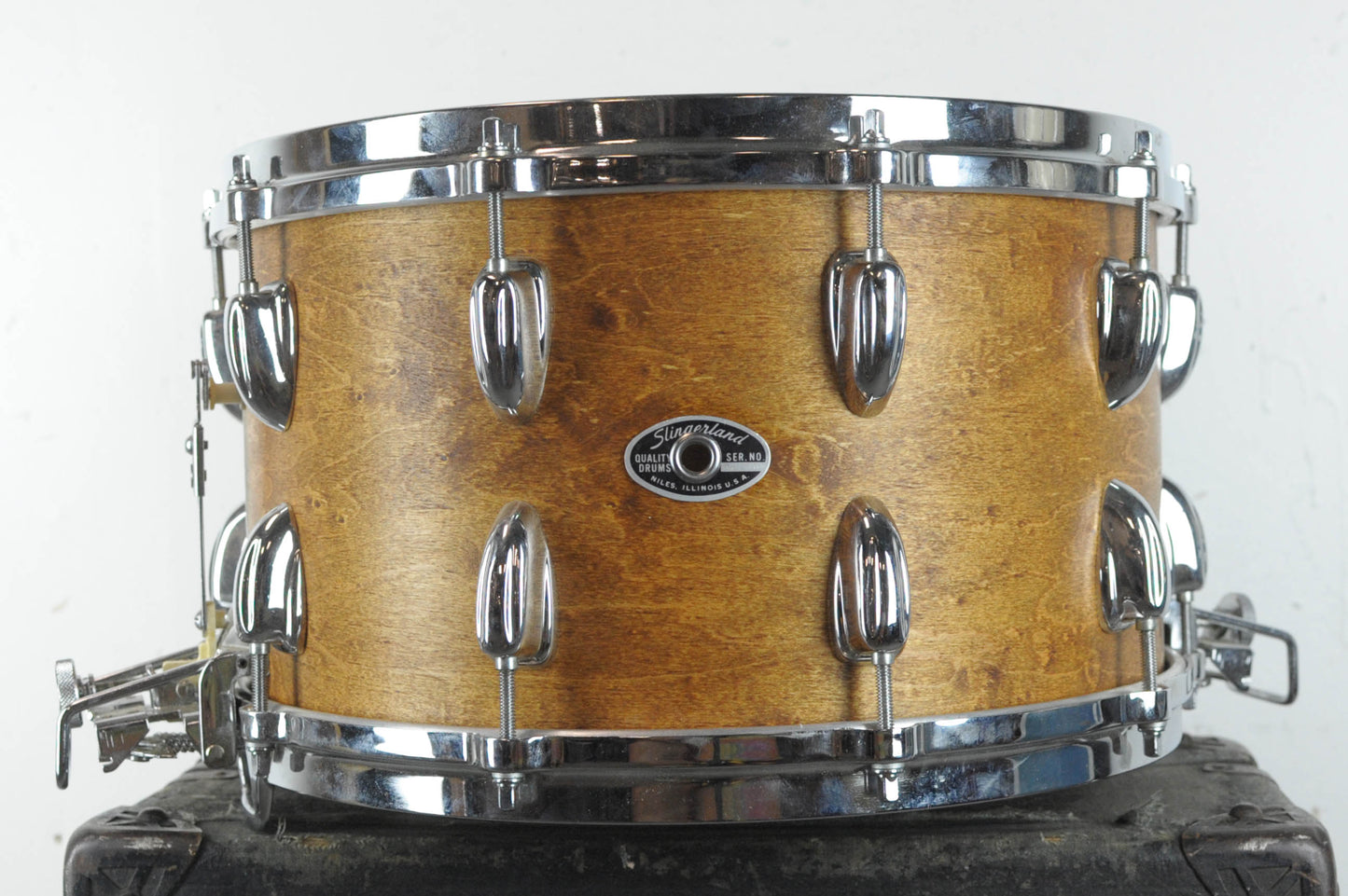 Vintage Custom 8x14 Super-Sensitive Matte Mahogany Snare Drum