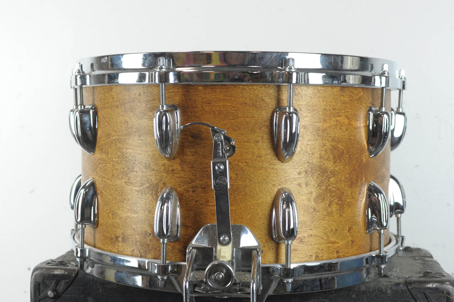 Vintage Custom 8x14 Super-Sensitive Matte Mahogany Snare Drum