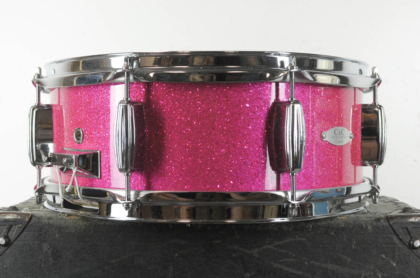 C&C Drum Co 5.5x14 Player Date I "Pink Candy Crush" Snare Drum
