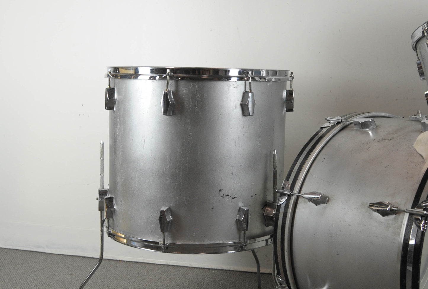 1970s Fibes "Silver Sealer" Drum Set