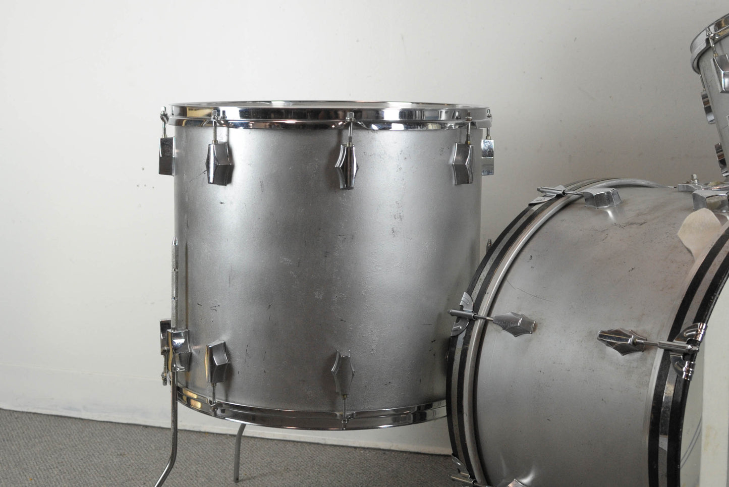 1970s Fibes "Silver Sealer" Drum Set