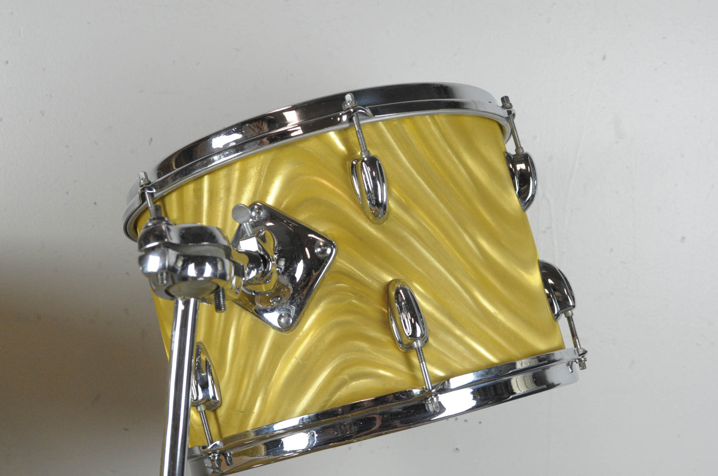 1970s Slingerland Gold Satin Flame Deluxe Gene Krupa Outfit No. 1N Drum Set