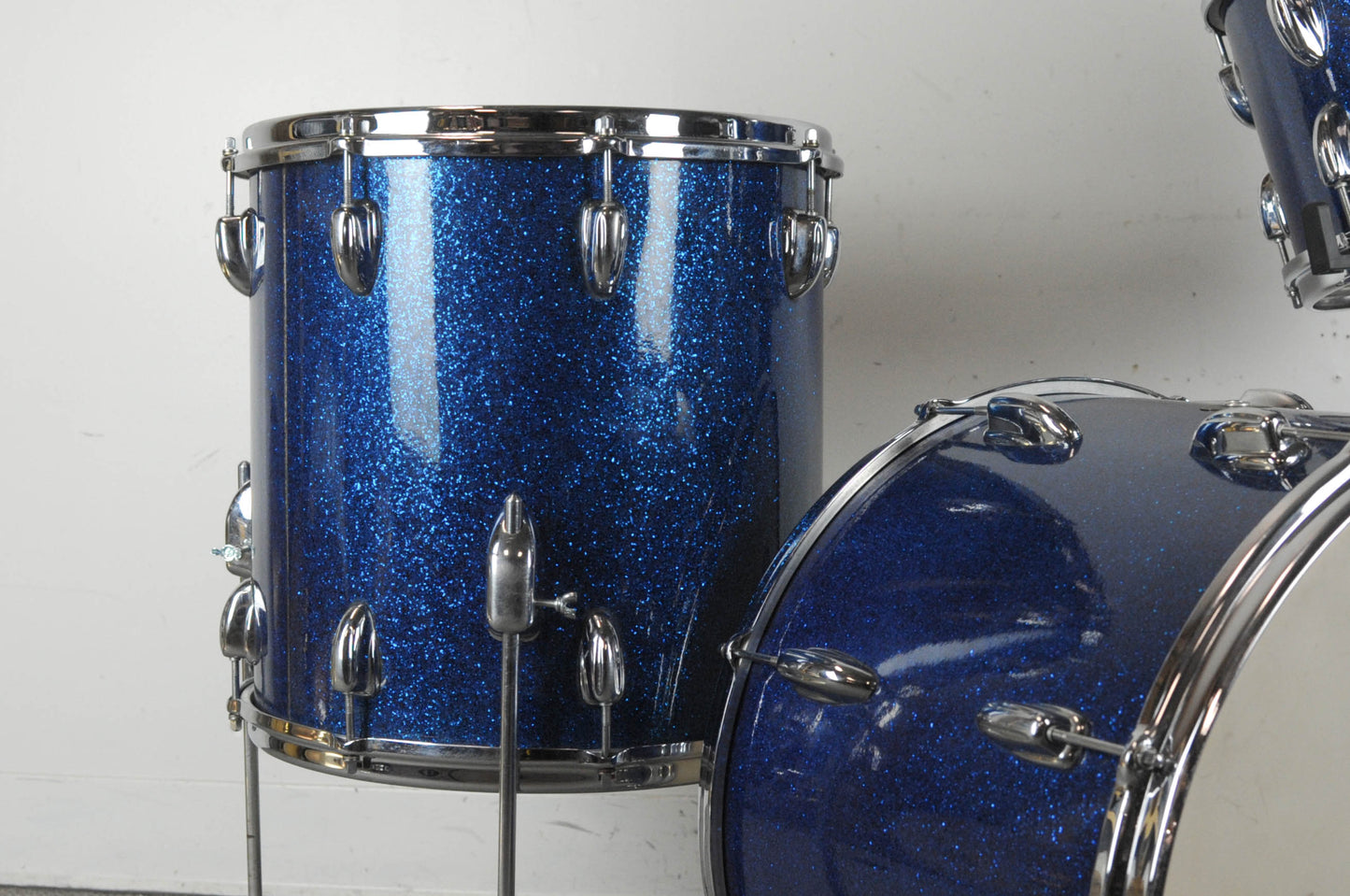 1965 Slingerland "Jet" Sparkling Blue Pearl Drum Set