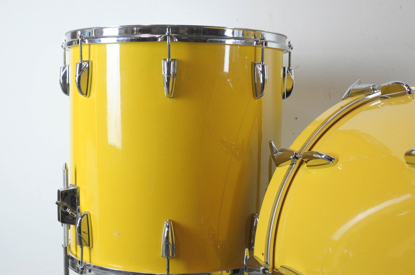 1980s Yamaha Tour Custom 8000  "Mellow Yellow" Drum Set