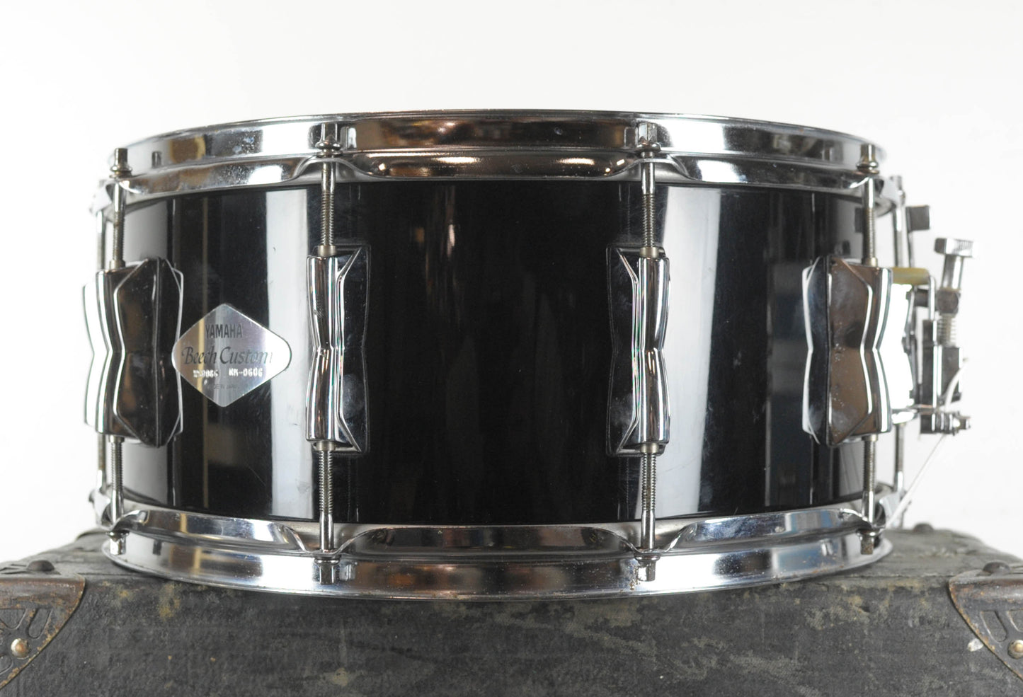 Yamaha Beech Custom 6.5x14 Piano Black Snare Drum