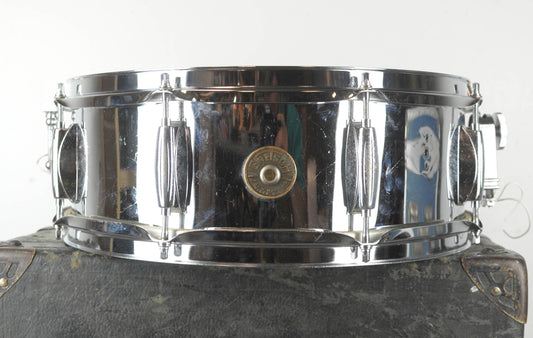 1960s Ludwig 5x14 Gretsch Model 4160 "Non-Banded" Snare Drum