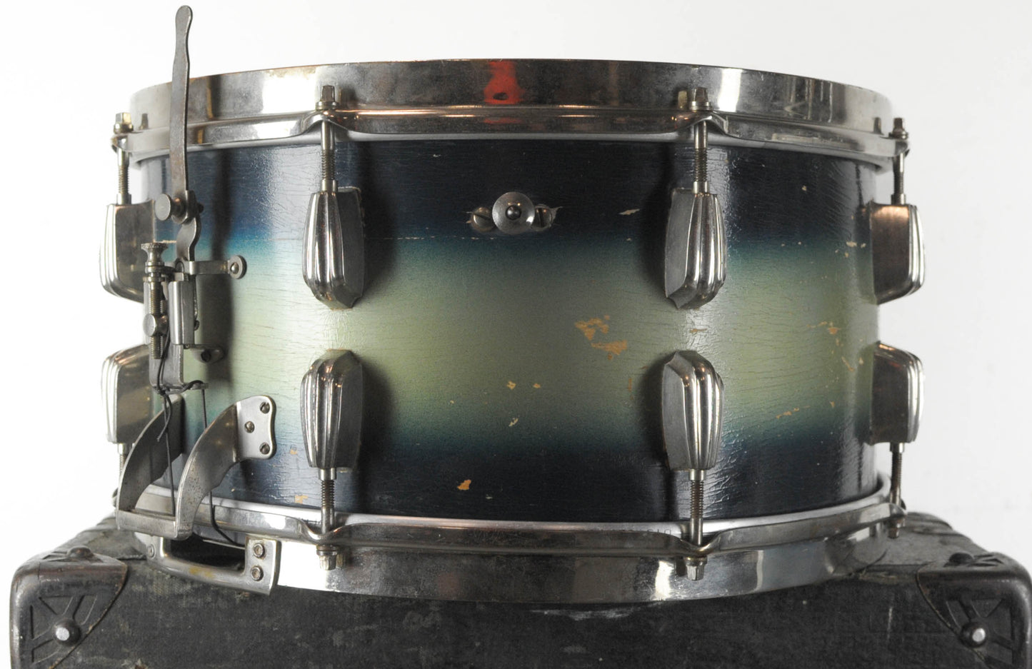 1940s Slingerland 7x14 Radio King Buddy Rich Blue & Gold Duco "Swingster" Snare Drum