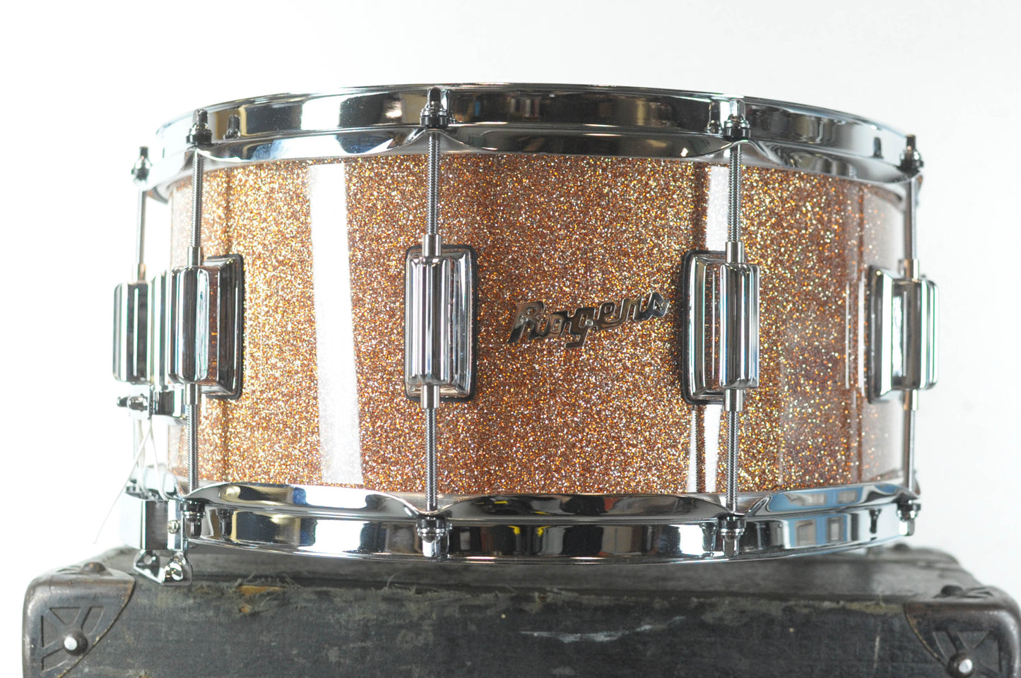 Rogers 6.5x14 Dynasonic Champagne Sparkle Snare drum