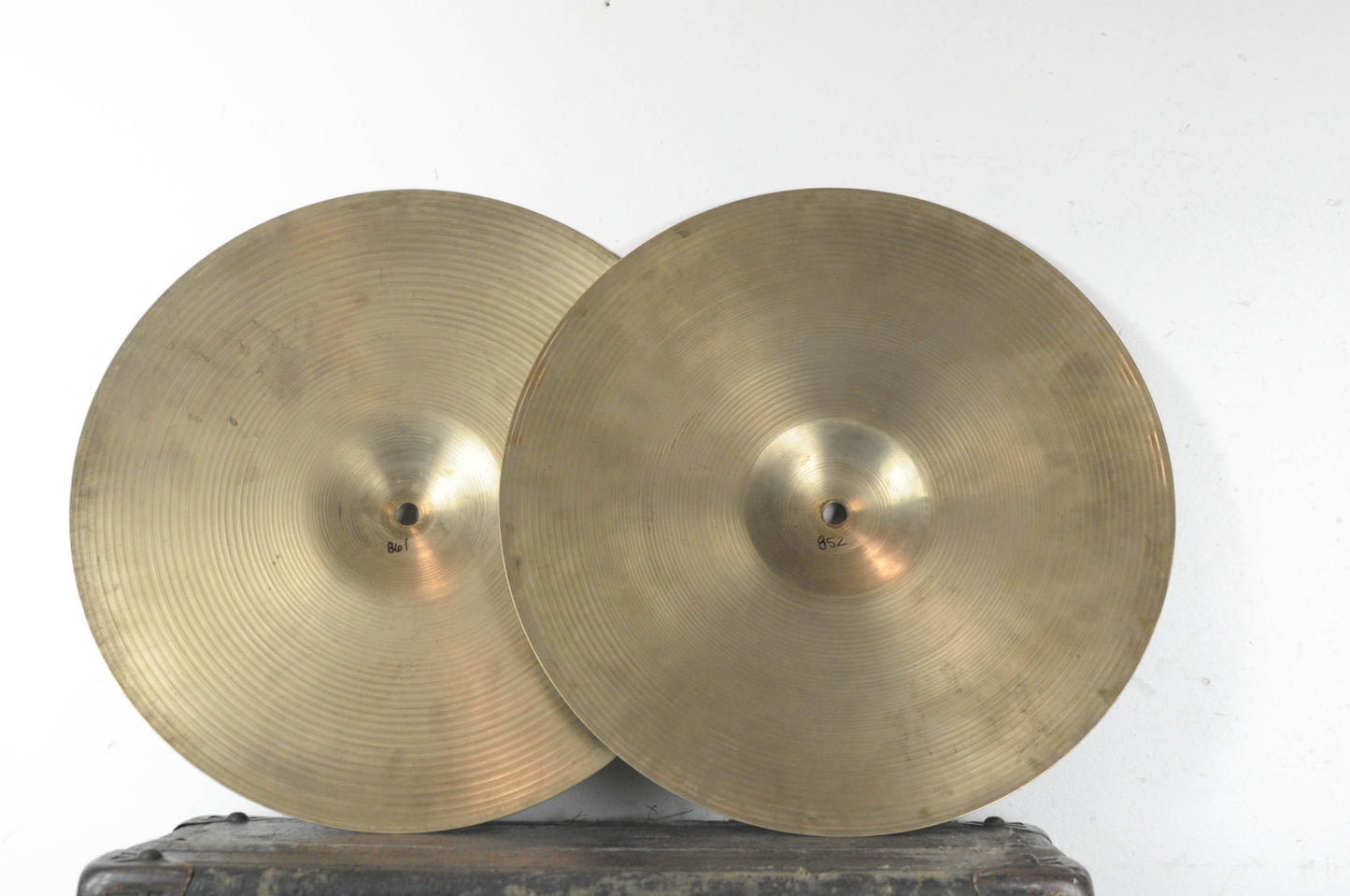 Vintage Zildjian A 14" Thin Hi Hat Cymbals 852g 861g