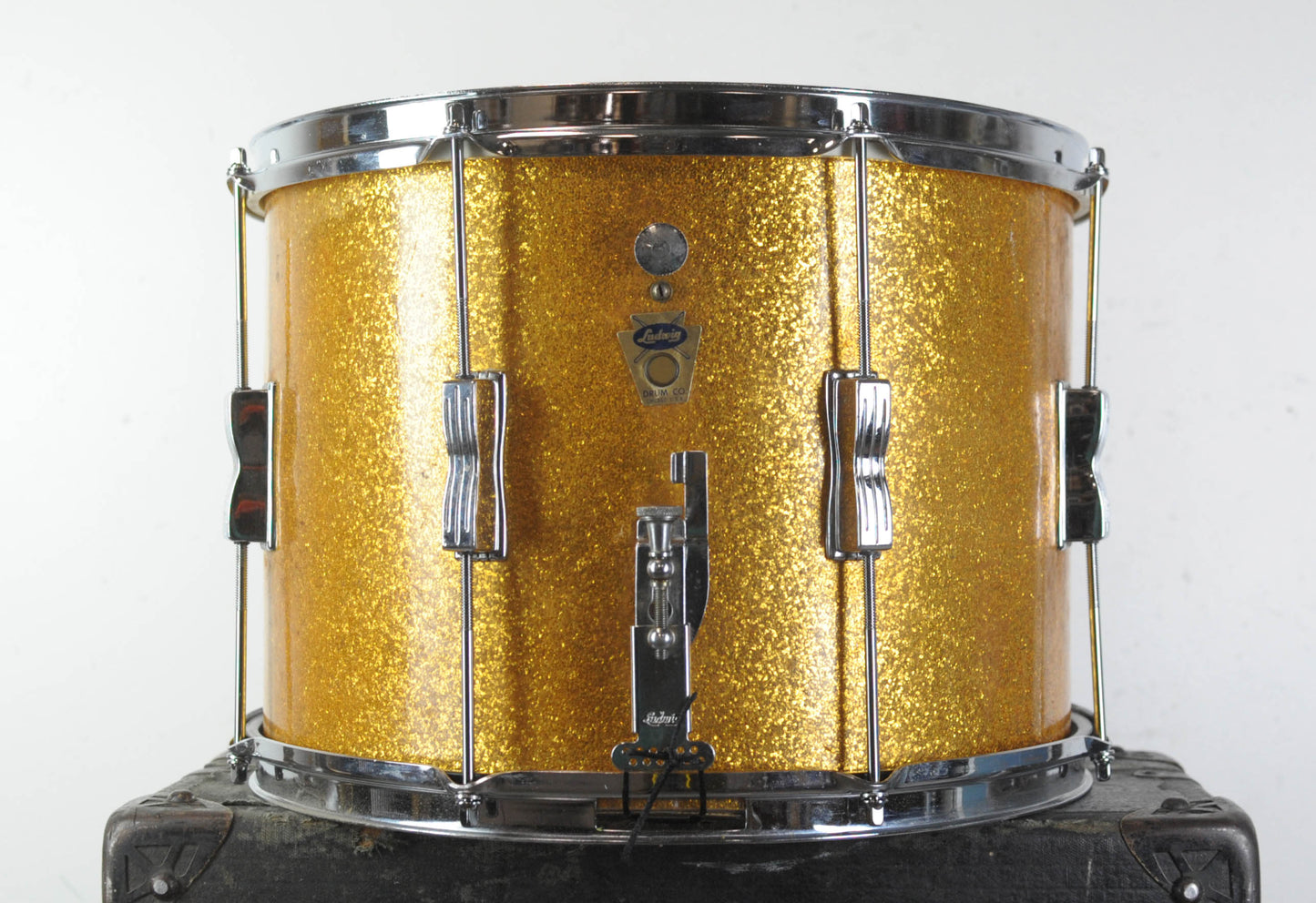 1960 Ludwig 10x14 "J. Burns Moore Model" Gold Sparkle Parade Snare Drum