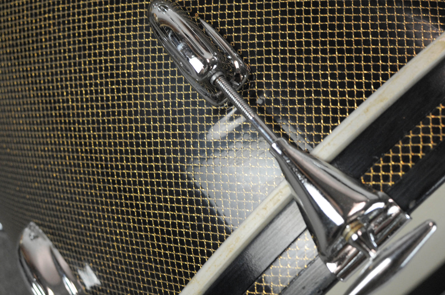 1962 Slingerland Gold Veiled Ebony Pearl Windsor 6N Drum Set