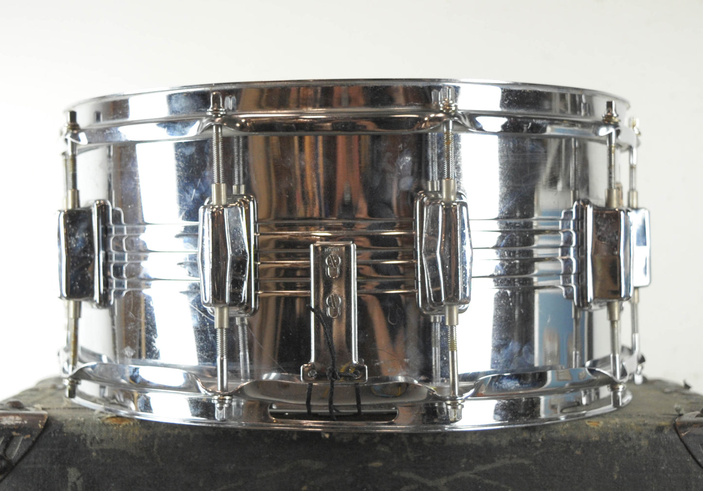 1970's Pearl "B4514L" Chrome Over Brass 6.5"x14" Snare Drum