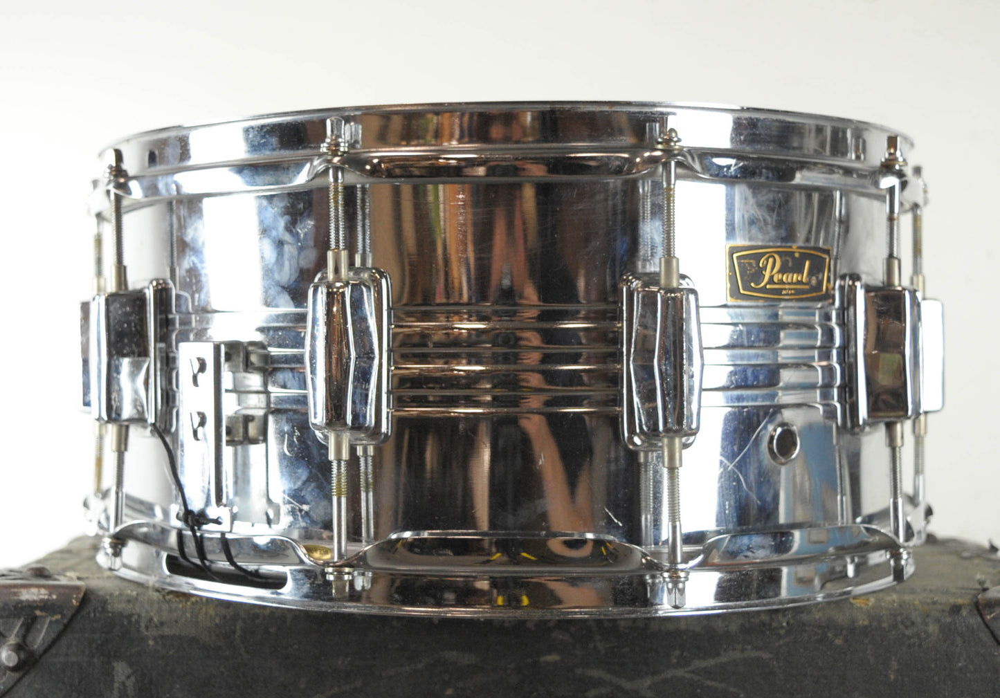 1970's Pearl "B4514L" Chrome Over Brass 6.5"x14" Snare Drum