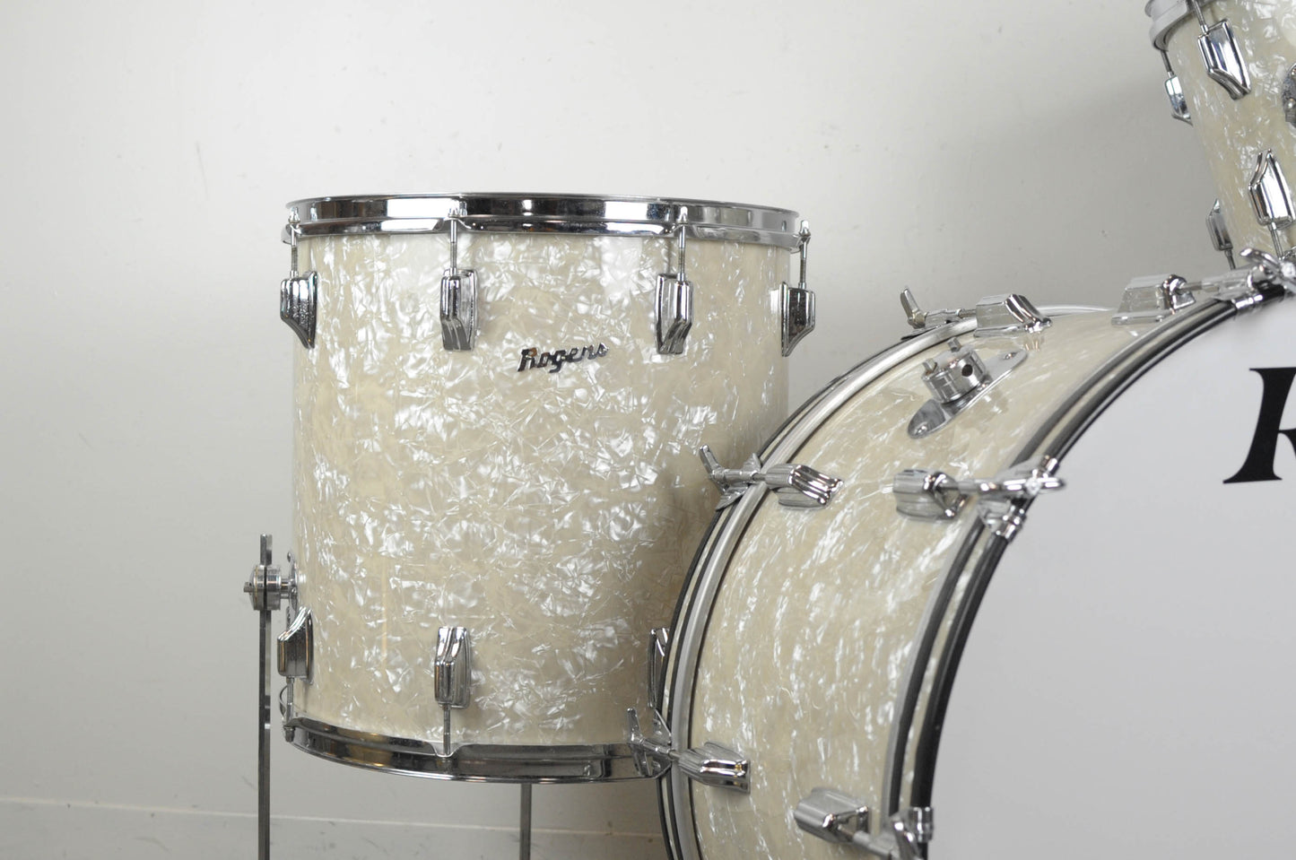 1970s Roger Buddy Rich "Tribute" Antique Pearl Drum Set