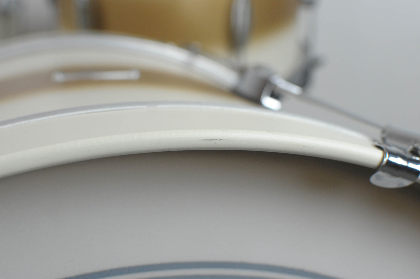 C&C Drum Co Player Date II Antique White & Gold Duco Drum Set