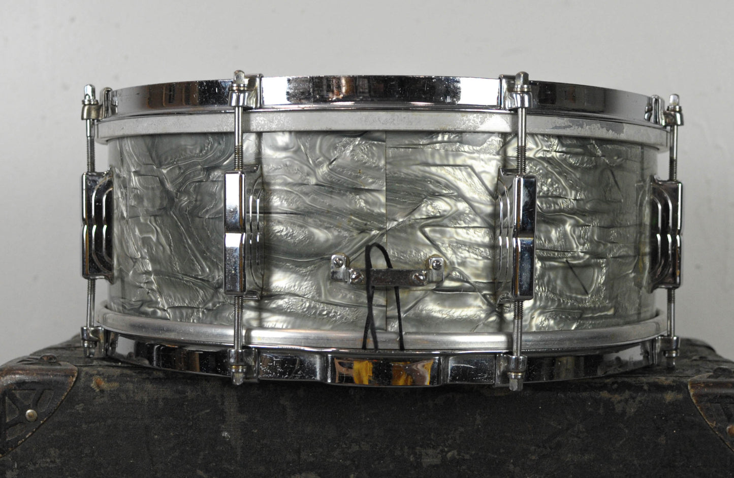 1960 Leedy 5.5x14 Shelly Manne Light Blue Pearl Snare Drum