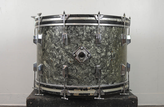 1950s Rogers 14x22 Black Diamond Pearl Bass Drum
