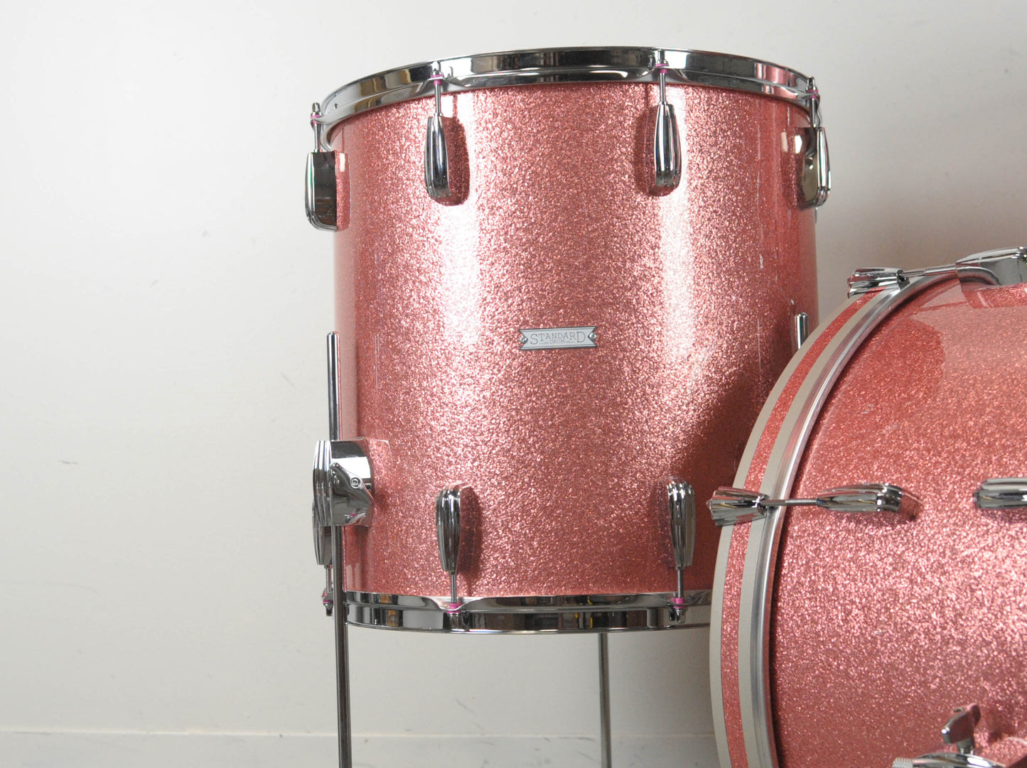 Standard Drum Co. Pink Sparkle Maple Drum Set