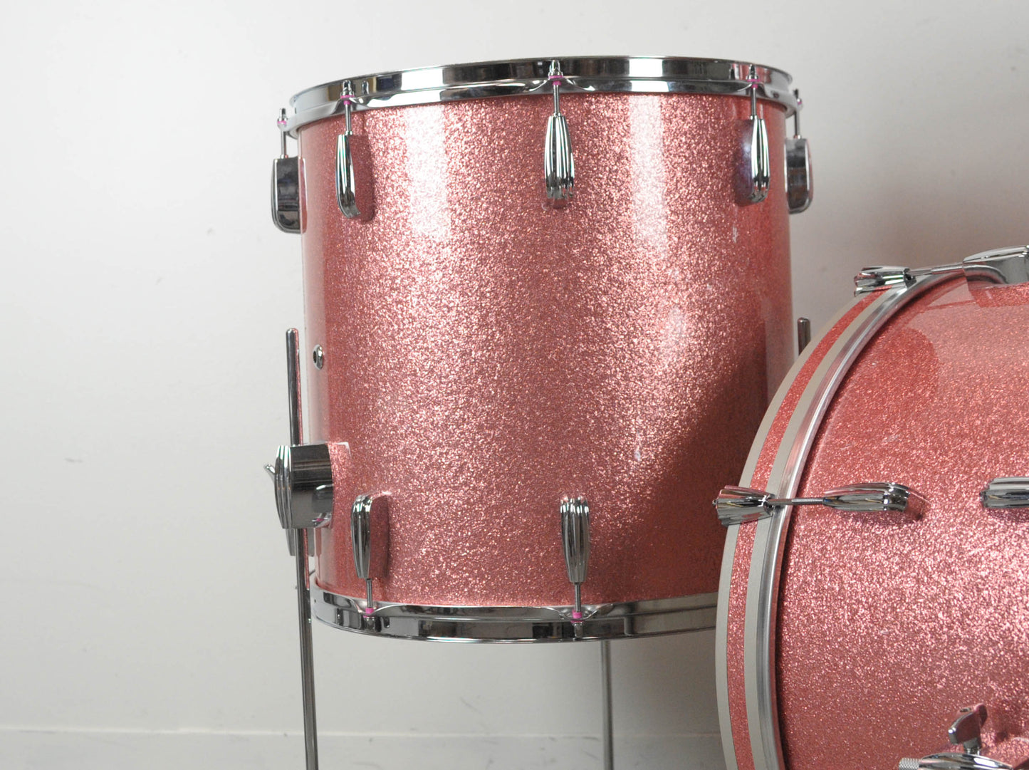 Standard Drum Co. Pink Sparkle Maple Drum Set