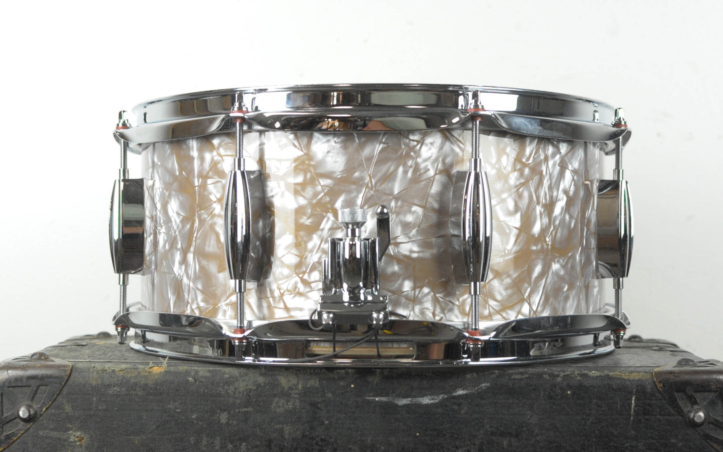 Standard Drum Co 6x13 Gold Dust Pearl Mahogany Snare Drum