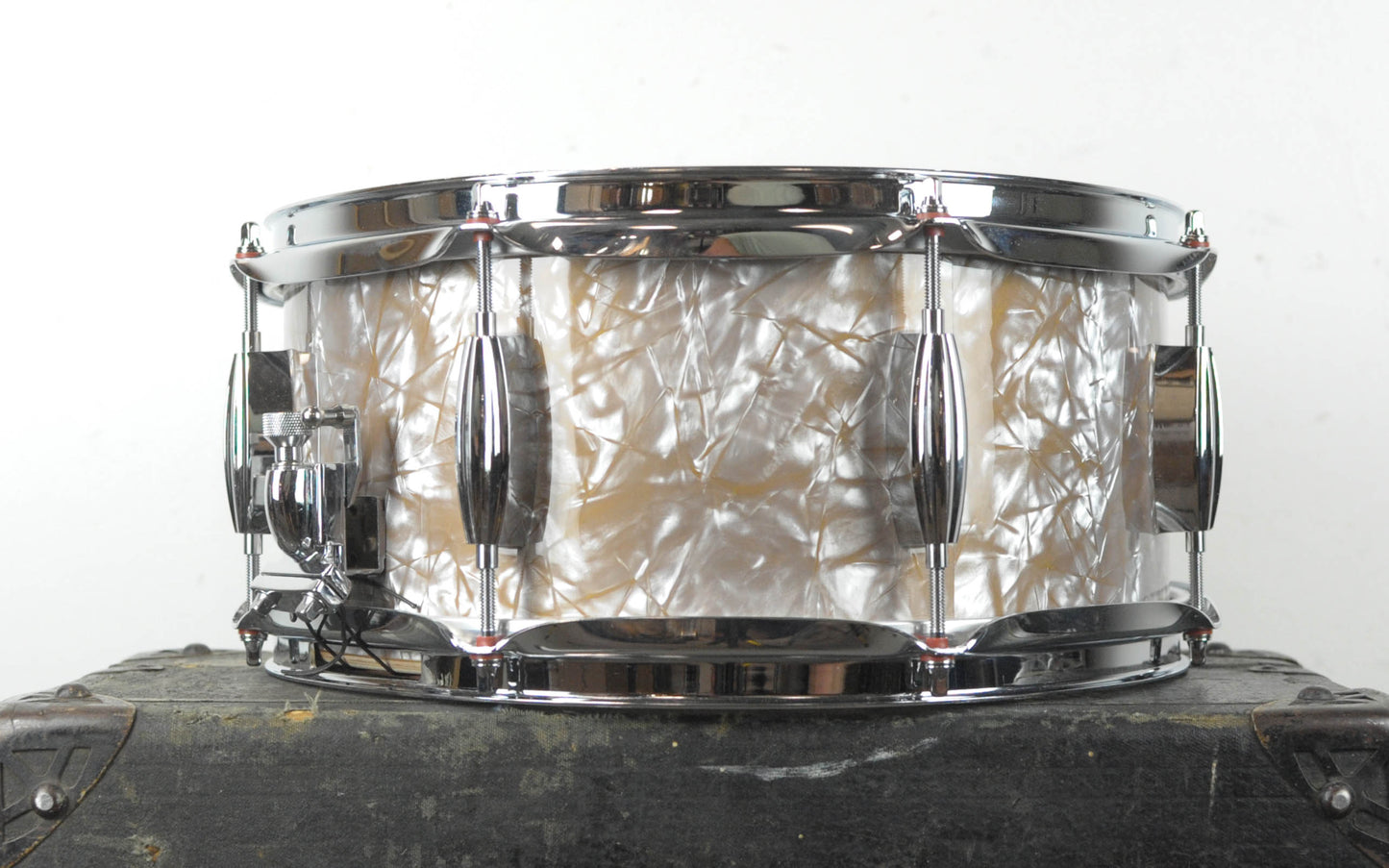 Standard Drum Co 6x13 Gold Dust Pearl Mahogany Snare Drum