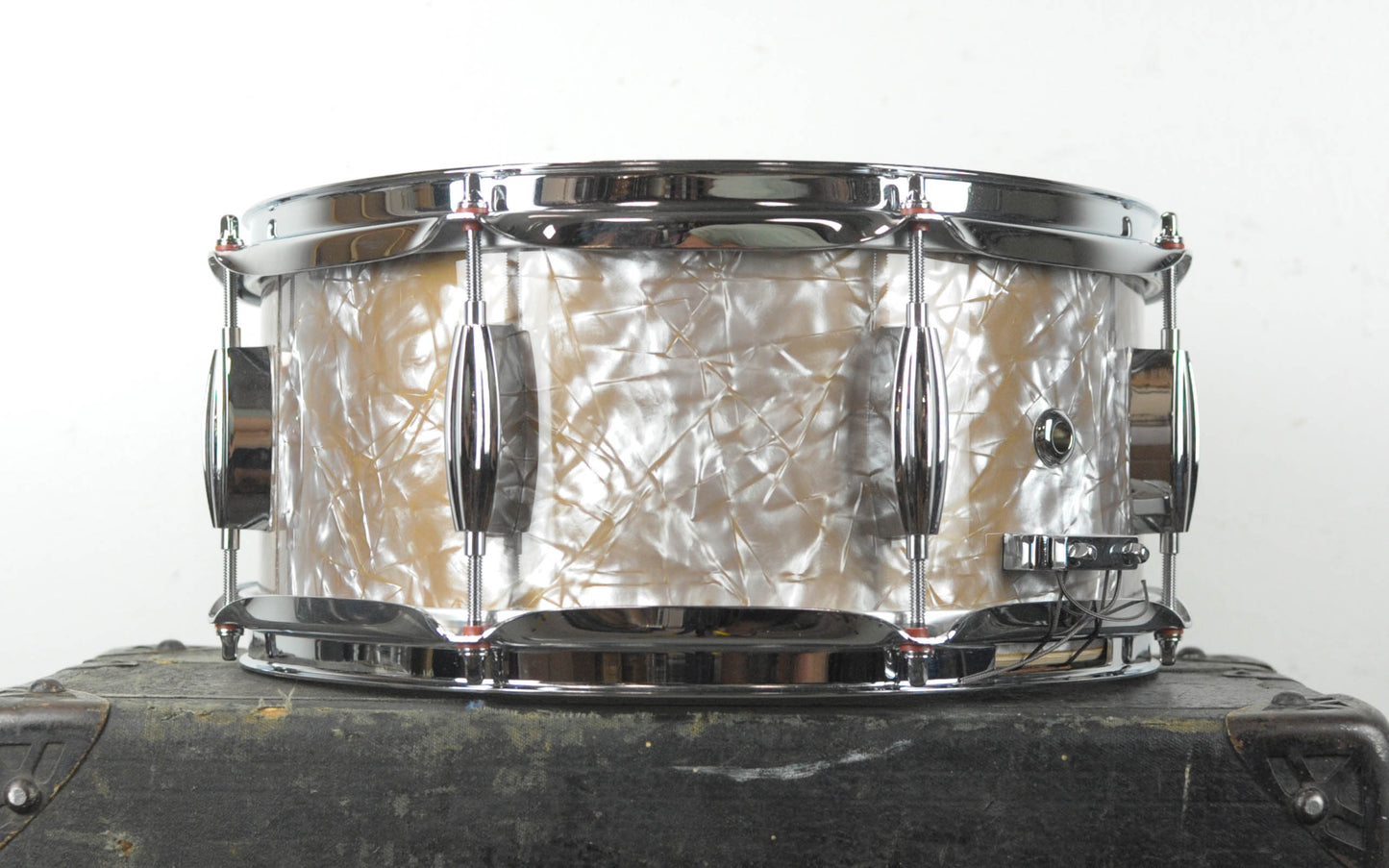 Standard Drum Co 6x13 Gold Dust Pearl Mahogany Snare Drum